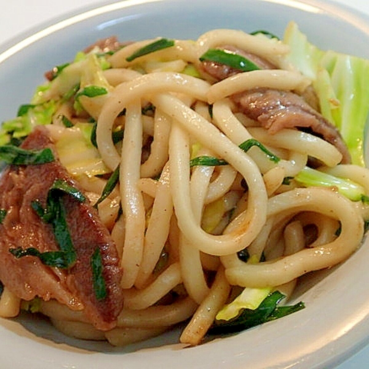 ほんだしで 和牛とキャベツと韮の焼うどん レシピ 作り方 By ぷ みぃまま 楽天レシピ ほんだしで 和牛とキャベツと韮の焼うどん レシピ 作り方 By ぷ みぃまま 楽天レシピ